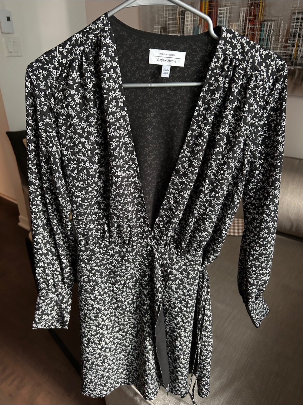 & Other Stories Floral Wrap dress